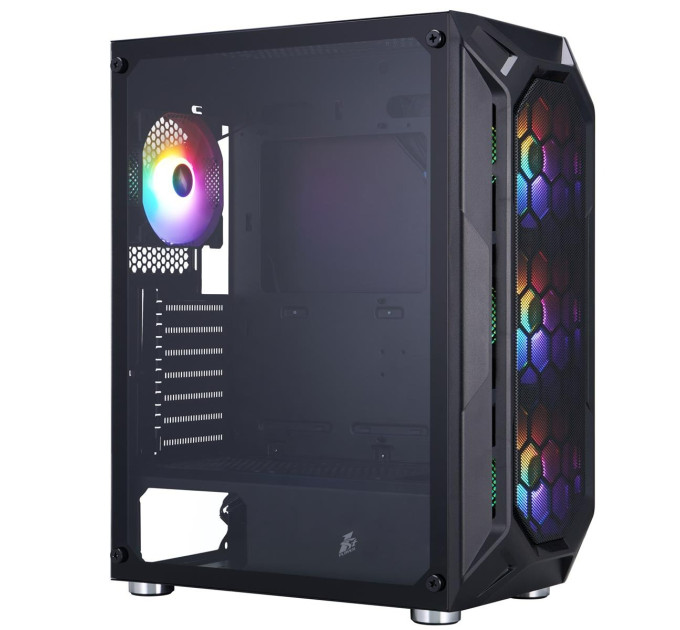 1stPlayer Корпус 1stPlayer X6-BK-4F1 Black без БЖ