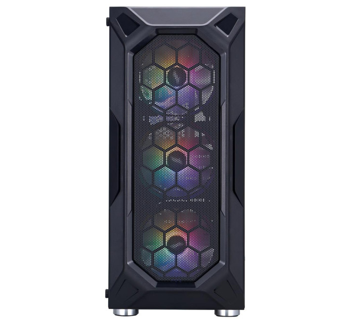 1stPlayer Корпус 1stPlayer X6-BK-4F1 Black без БЖ