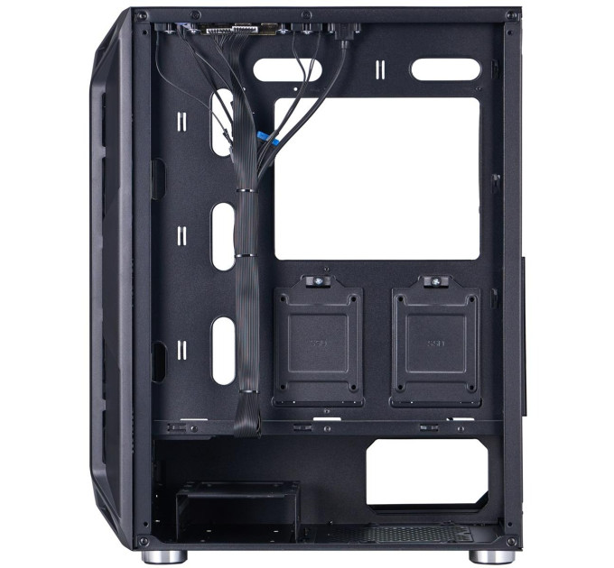 1stPlayer Корпус 1stPlayer X6-BK-4F1 Black без БЖ