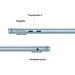 Apple Ноутбук Apple MacBook Air 13 M5 A3449 Sky Blue (MDHK4UA/A)