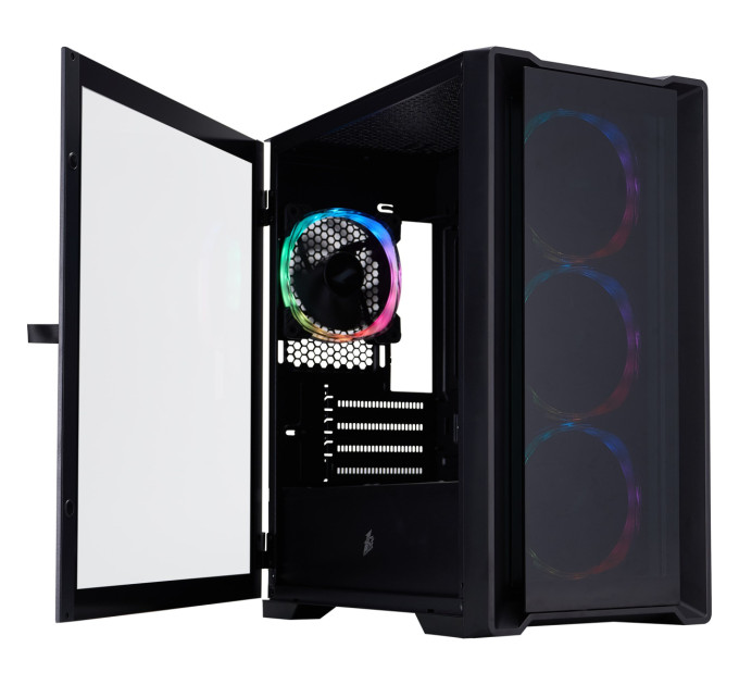 1stPlayer Корпус 1stPlayer T4-G-BK-4FS7 Black