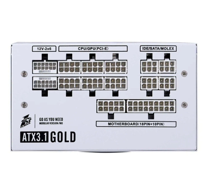 1stPlayer Блок живлення 1stPlayer HA-1000BA4 1000W White (NGDP-GLD-1000-WH-EU)