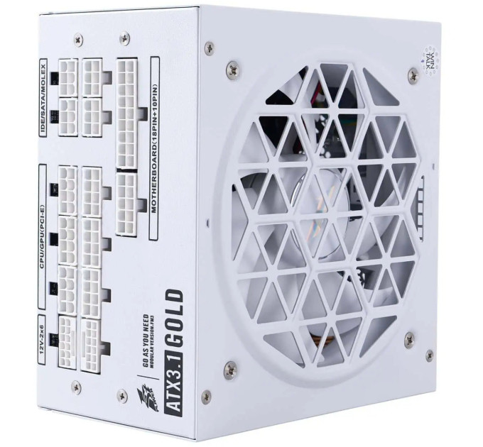 1stPlayer Блок живлення 1stPlayer HA-1000BA4 1000W White (NGDP-GLD-1000-WH-EU)