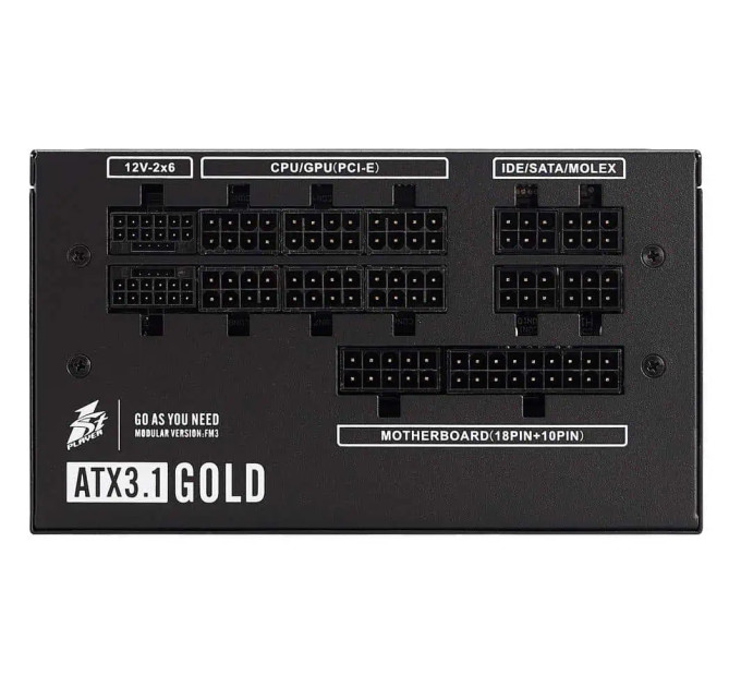 1stPlayer Блок живлення 1stPlayer HA-1200BA4 1200W (NGDP-GLD-1200-BK-EU)