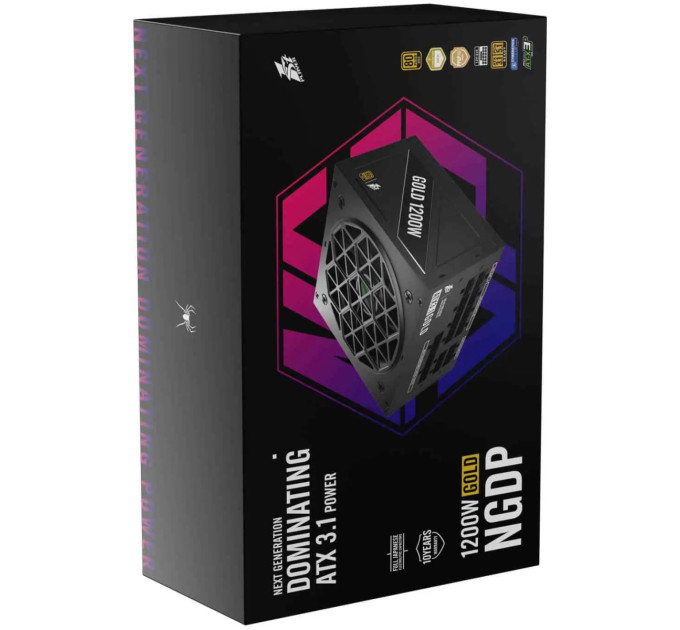 1stPlayer Блок живлення 1stPlayer HA-1200BA4 1200W (NGDP-GLD-1200-BK-EU)