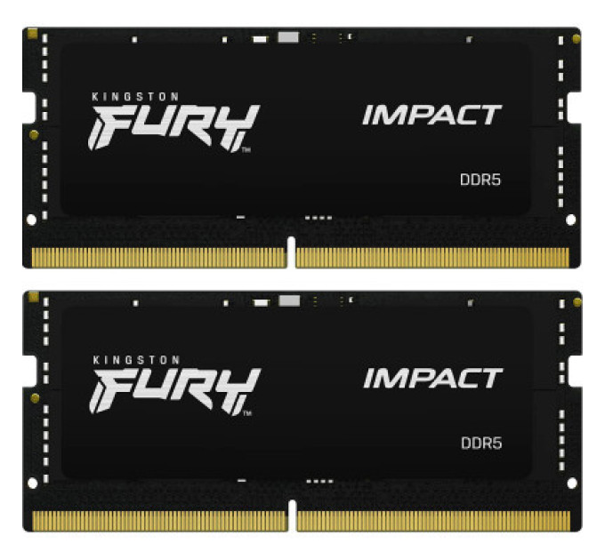 Kingston Fury (ex.HyperX) Модуль пам'яті для ноутбука SoDIMM DDR5 32GB (2x16GB) 4800 MHz Kingston Fury (ex.HyperX) (KF548S38IBK2-32)