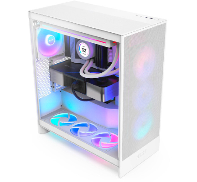 NZXT Корпус NZXT H7 Flow RGB All White (CM-H72FW-R1)