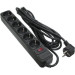 Patron Мережевий фільтр живлення Patron 5.0 m3*1mm2 (SP-1065)  6 розеток BLACK (EXT-PN-SP-1065)
