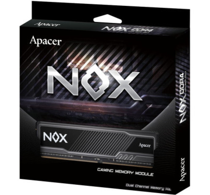 Apacer Модуль пам'яті для комп'ютера DDR4 32GB (2x16GB) 3200 MHz NOX Apacer (AH4U32G32C28YMBAA-2)