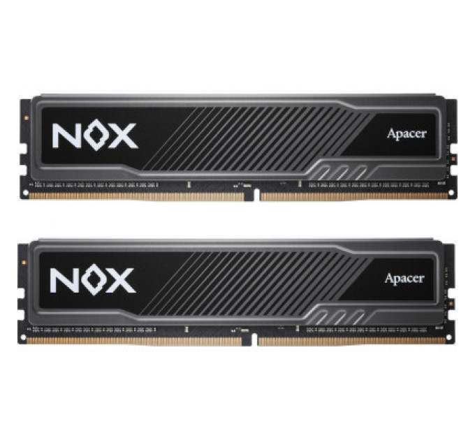 Apacer Модуль пам'яті для комп'ютера DDR4 32GB (2x16GB) 3200 MHz NOX Apacer (AH4U32G32C28YMBAA-2)