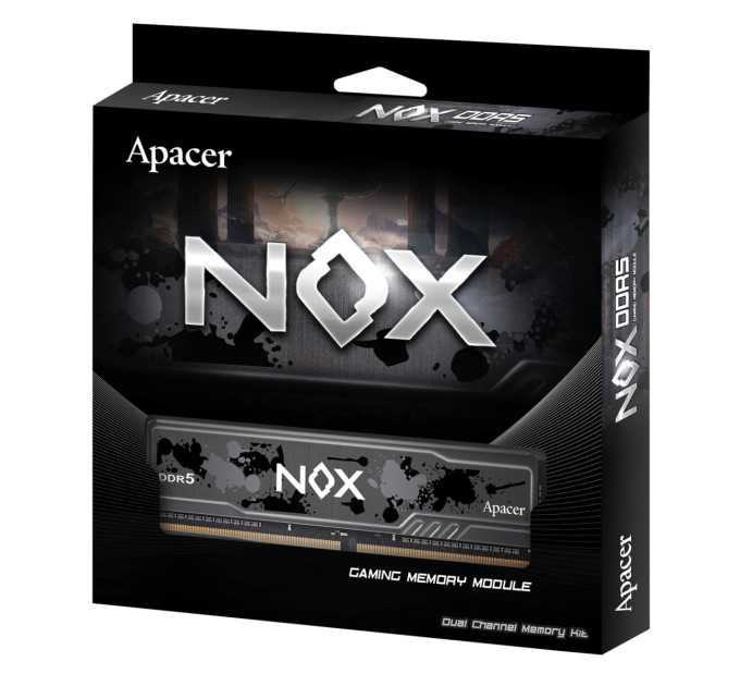 Apacer Модуль пам`ятi DDR5 2x16GB/5600 Apacer NOX (AH5U32G56C522MBAA-2)