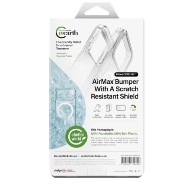 Uniq Чохол до мобільного телефона Uniq Clario iPhone Air Magclick Charging Transparent (8886463694756)