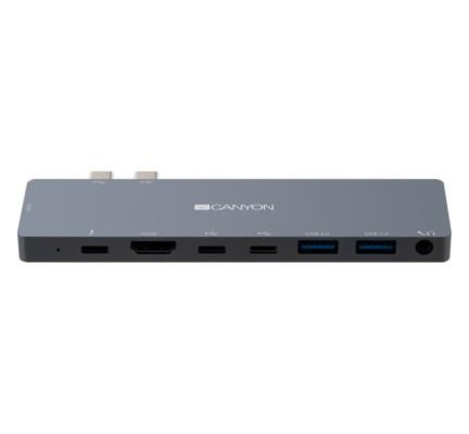 Canyon Порт-реплікатор Canyon Docking Station with 8 ports, 1*Type C PD100W+2*Type C (CNS-TDS08DG)
