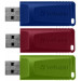 Verbatim USB флеш накопичувач Verbatim 3x16GB Slider Red/Blue/Green USB 2.0 (49326)