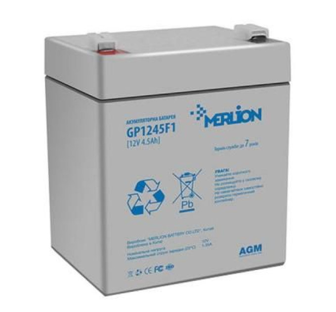 Merlion Батарея до ДБЖ Merlion 12V-4.5Ah (GP1245F1)