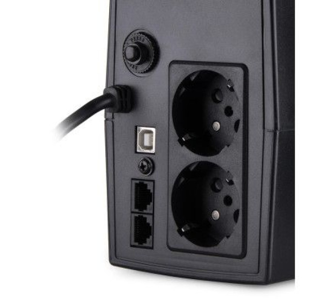 Vinga Пристрій безперебійного живлення Vinga LED 600VA plastic case with USB (VPE-600PU)