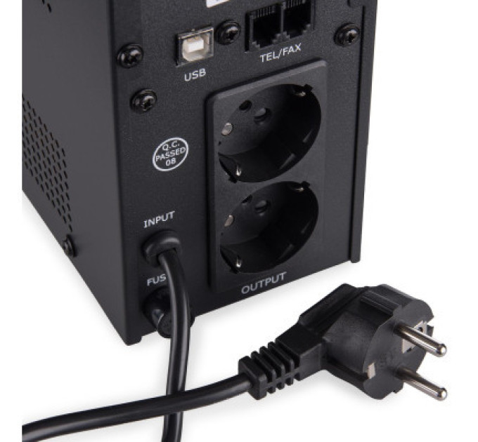 Vinga Пристрій безперебійного живлення Vinga LED 600VA metal case with USB (VPE-600MU)