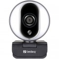 Sandberg Веб-камера Sandberg Streamer Webcam Pro Full HD Autofocus Ring Light Black (134-12)