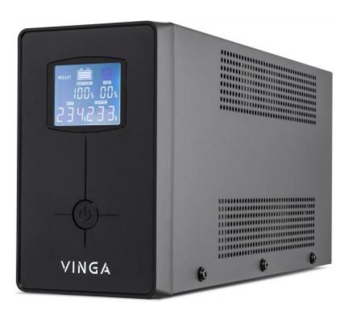 Vinga Пристрій безперебійного живлення Vinga LCD 1200VA metal case with USB (VPC-1200MU)