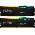 Kingston Fury (ex.HyperX) Модуль пам'яті для комп'ютера DDR5 64GB (2x32GB) 6000 MHz Beast RGB Kingston Fury (ex.HyperX) (KF560C36BBEAK2-64)