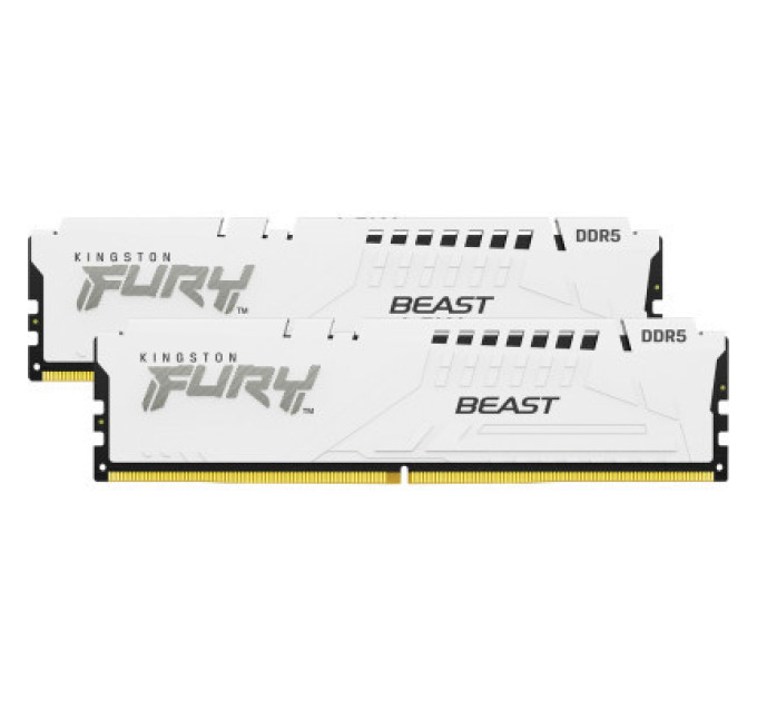 Kingston Fury (ex.HyperX) Модуль пам'яті для комп'ютера DDR5 64GB (2x32GB) 6000 MHz Beast White Kingston Fury (ex.HyperX) (KF560C36BWEK2-64)