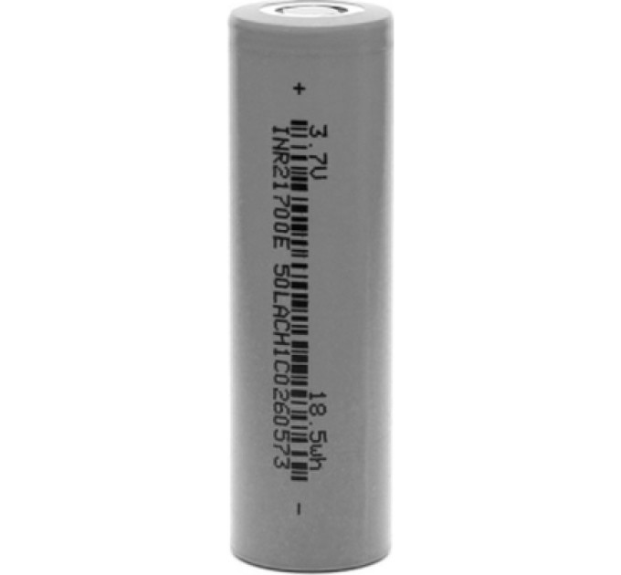 Samsung Акумулятор 21700 4000mAh-5C, 4.2/3.7/2.5V, Gray (For Tesla) Samsung (4000mAh-5C / 22670)