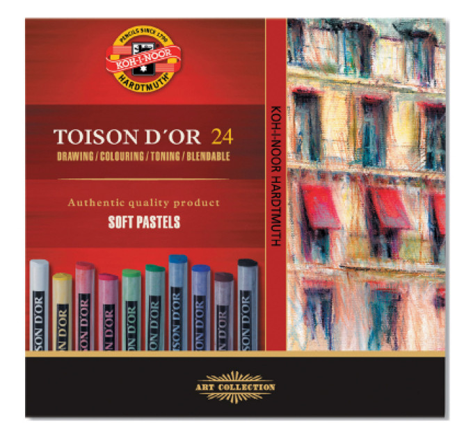 Koh-i-Noor Пастель Koh-i-Noor Toison D'or суха м'яка 24 кольори (8514)