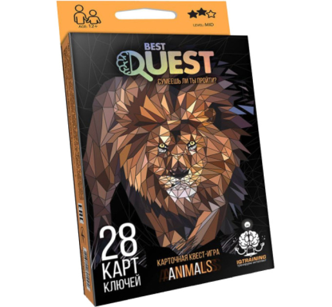Danko Toys Настільна гра Danko Toys Best Quest Тварини, українська (BQ-01-02U)