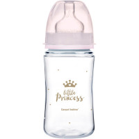 Пляшечка для годування Canpol babies Royal Baby з широким отвором 240 мл Рожева (35/234_pin)