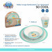 Canpol babies Тарілка дитяча Canpol babies So Cool бамбуковий 3 предмети Бірюзовий (9/226_tur)
