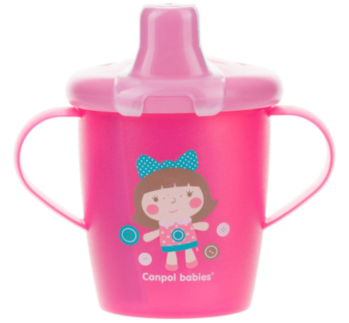 Canpol babies Поїльник-непроливайка Canpol babies Toys 250 мл Рожева (31/200_pin)