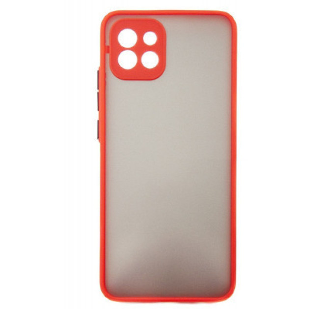 Dengos Чохол до мобільного телефона Dengos Kit for Samsung Galaxy A03 case + glass (Red) (DG-KM-23)