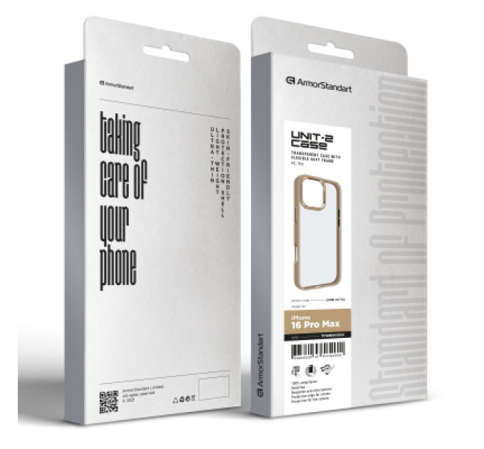 Armorstandart Чохол до мобільного телефона Armorstandart UNIT2 Apple iPhone 16 Pro Max Titanium Gold (ARM78770)
