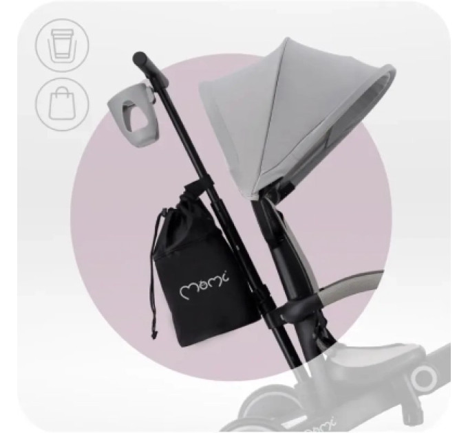 MoMi Дитячий велосипед MoMi Solivia grey 4 в 1 (ROTR00017)
