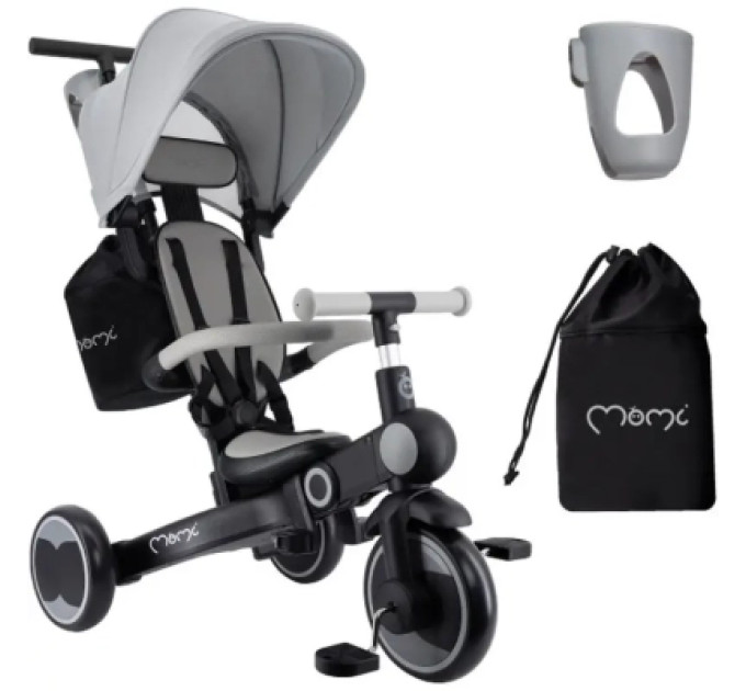 MoMi Дитячий велосипед MoMi Solivia grey 4 в 1 (ROTR00017)