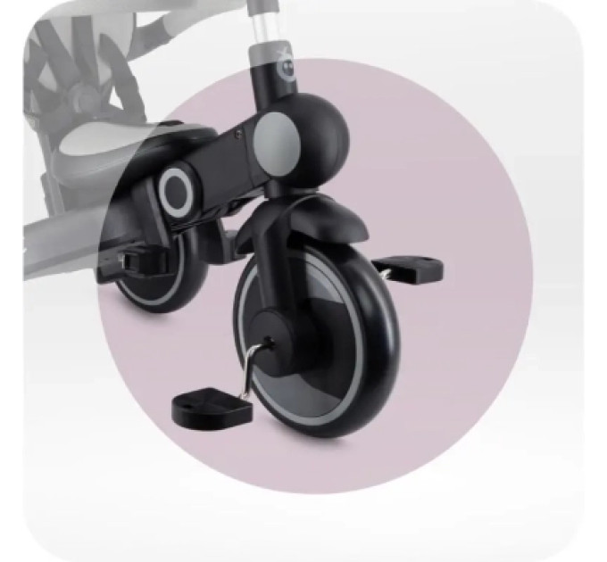 MoMi Дитячий велосипед MoMi Solivia grey 4 в 1 (ROTR00017)