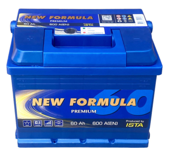 NEW FORMULA Акумулятор автомобільний NEW FORMULA PREMIUM 60Ah (+/-) (600EN) (5602320250)