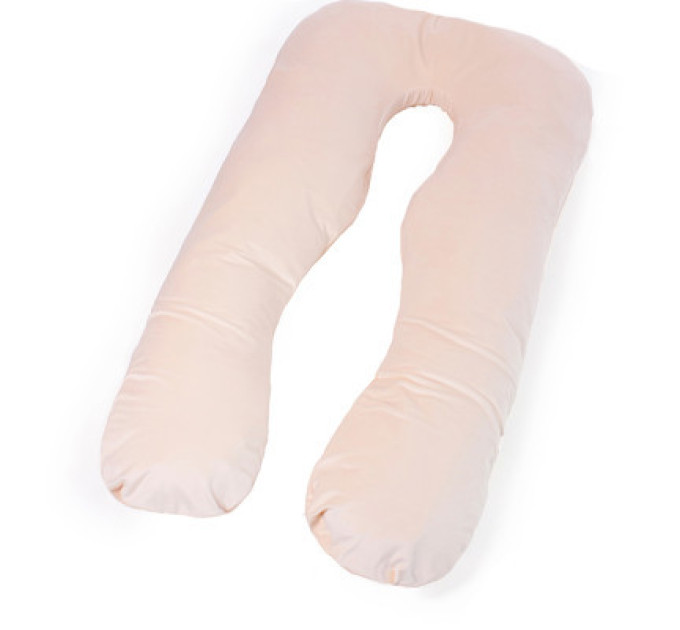 MirSon Подушка MirSon для вагітних і відпочинку Velvet Line №8019 U-подібна Cream (2200006178514)
