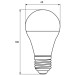 Eurolamp Лампочка Eurolamp LED A60 7W E27 4000K 220V акция 1+1 (MLP-LED-A60-07274(E))