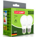 Eurolamp Лампочка Eurolamp LED A60 7W E27 4000K 220V акция 1+1 (MLP-LED-A60-07274(E))