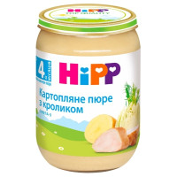 Дитяче пюре HiPP Картопляне пюре з кроликом, 190 г (9062300131281)