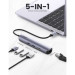 Ugreen Концентратор Ugreen USB3.0 Type-C to HDMI 4K30Hz/USB 3.0x2/RJ45/PD CM418 (10919)