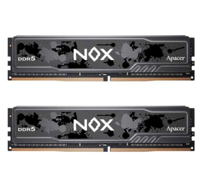 Apacer Модуль пам'яті для комп'ютера DDR5 32GB (2x16GB) 6000 MHz NOX Apacer (AH5U32G60C622MBAA-2)