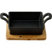 MasterPro Сковорода MasterPro Foodies cook&share, 12.6x18.5 см з серверувальною дошкою (BGMP-3805-EM)