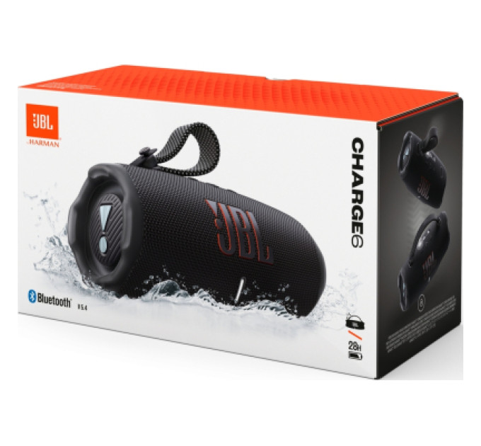 JBL Акустична система JBL Charge 6 Black (JBLCHARGE6BLK)