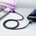 Acefast Дата кабель USB-C to USB-C 1.2m 3A aluminum alloy C20-03 Black Acefast (6974316283775)