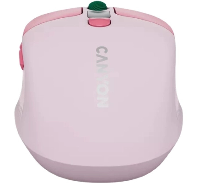 Canyon Мишка Canyon MW-26 LCD Silent Wireless/Bluetooth Pink (CNS-CMSW26P)