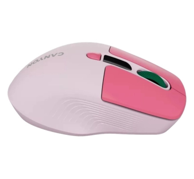 Canyon Мишка Canyon MW-26 LCD Silent Wireless/Bluetooth Pink (CNS-CMSW26P)