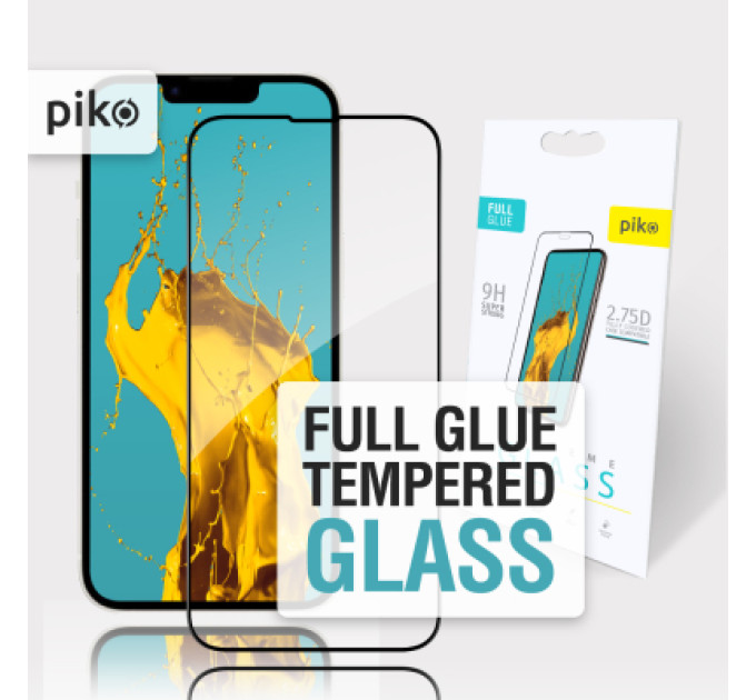 Piko Скло захисне Piko Full Glue Apple iPhone 16E Black (1283126614293)