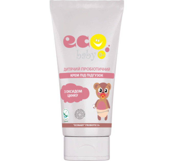 EcoBaby Дитячий крем EcoBaby під підгузок probiotic 0+ 90 мл (4823115501752)